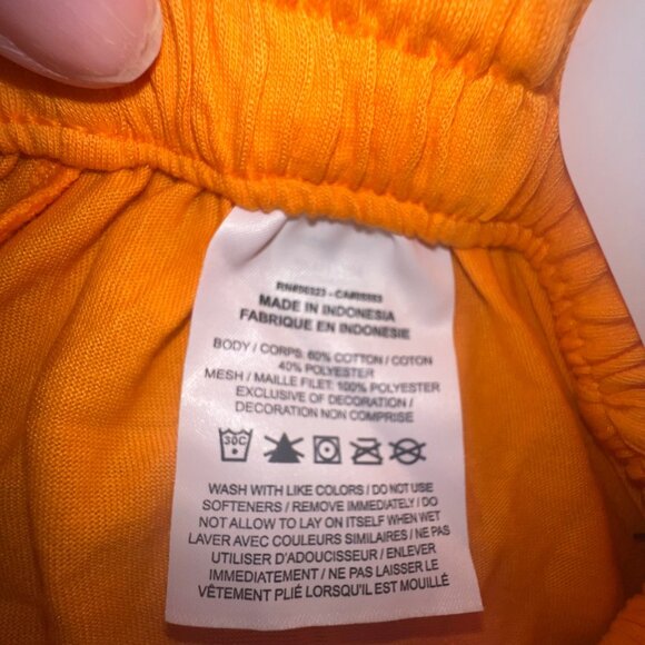 Nike Dri-Fit Loose Fit Orange Athletic Shorts For kids, XS - Picture 6 of 11